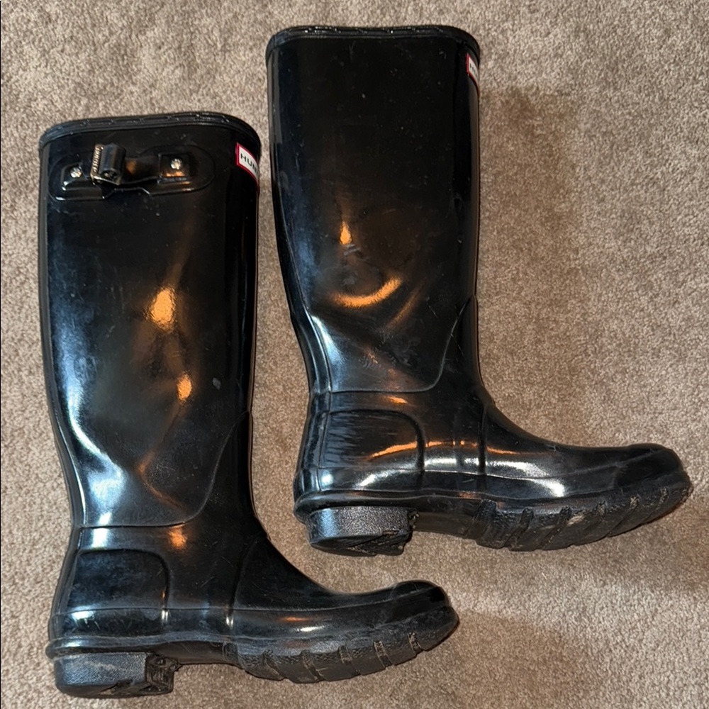 Hunter Original Tall Gloss Black Rain Boots